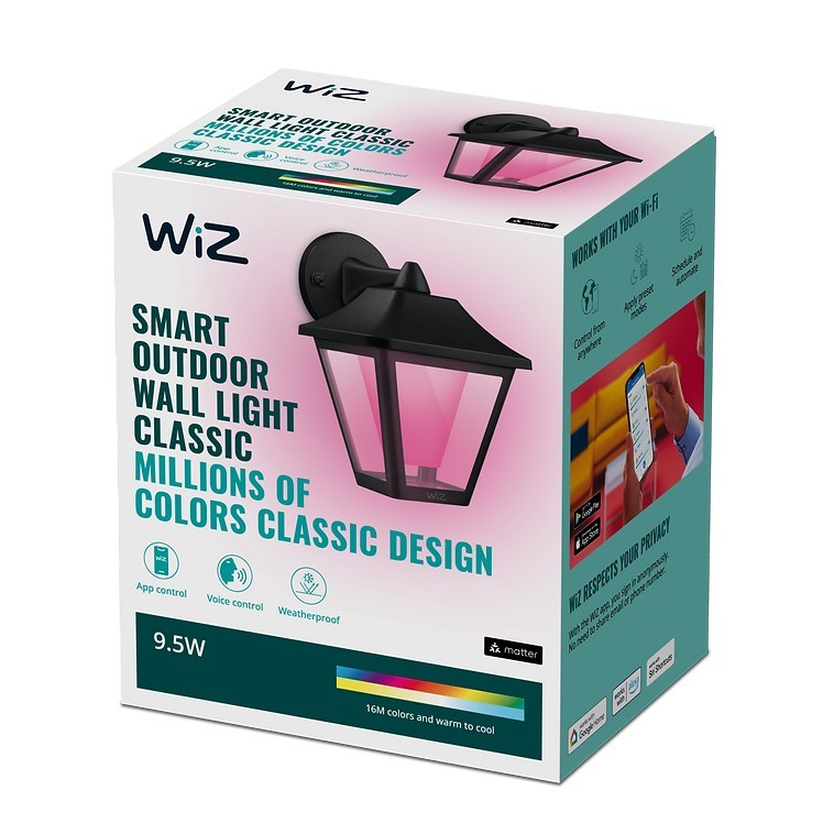 WiZ smart outdoor RGBW WiFi智能彩色戶外壁燈