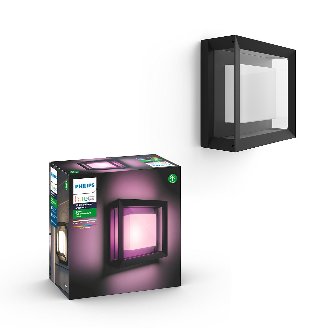 Philips Hue Econic 彩色戶外智能壁燈 17438