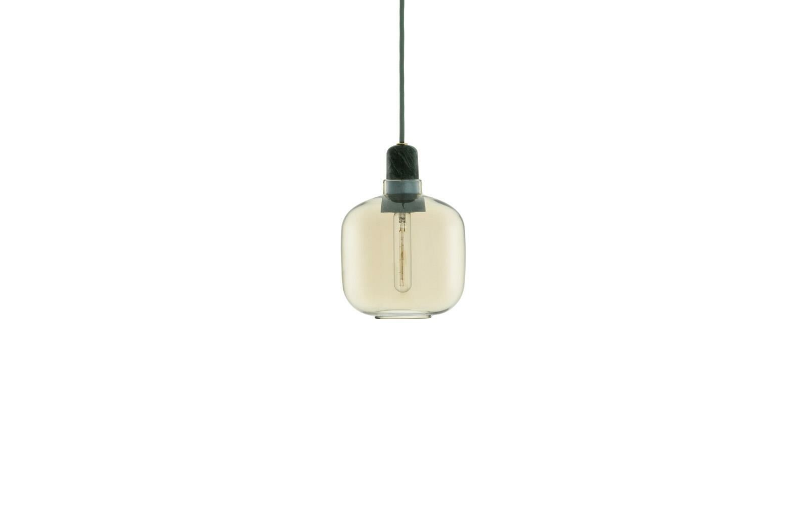 Normann Copenhagen AMP small 玻璃吊燈 (gold/green)