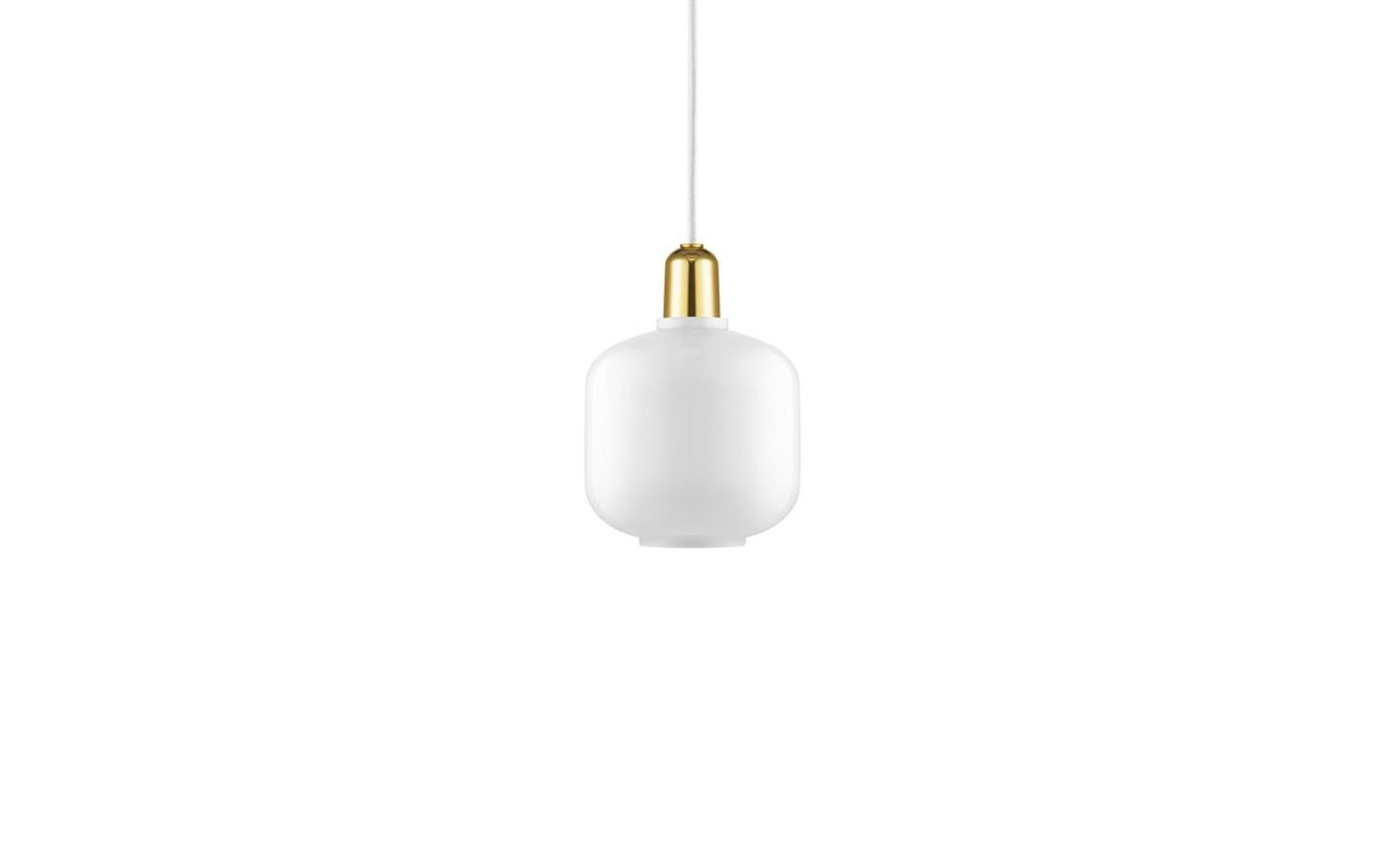 Normann Copenhagen AMP Small 吊燈 (white/brass)