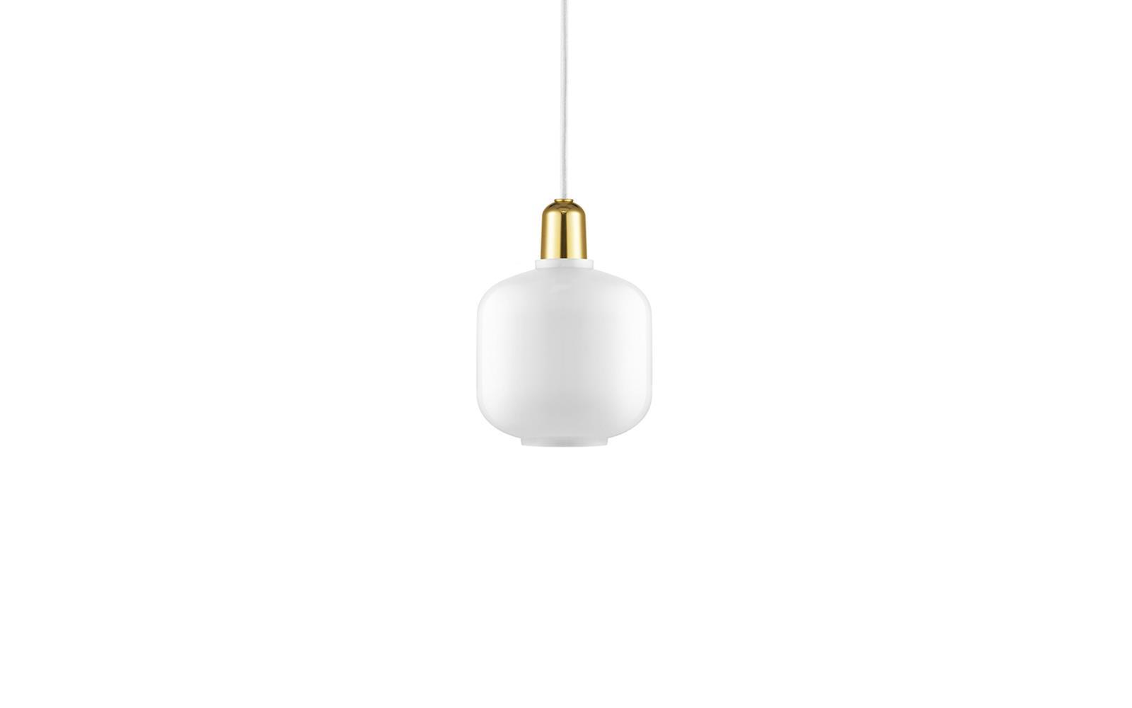 Normann Copenhagen AMP Small 吊燈 (white/brass)