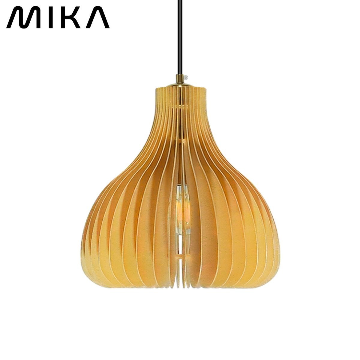 MIKA C06-300D 日式無印風雪梨款吊燈 E27 燈泡
