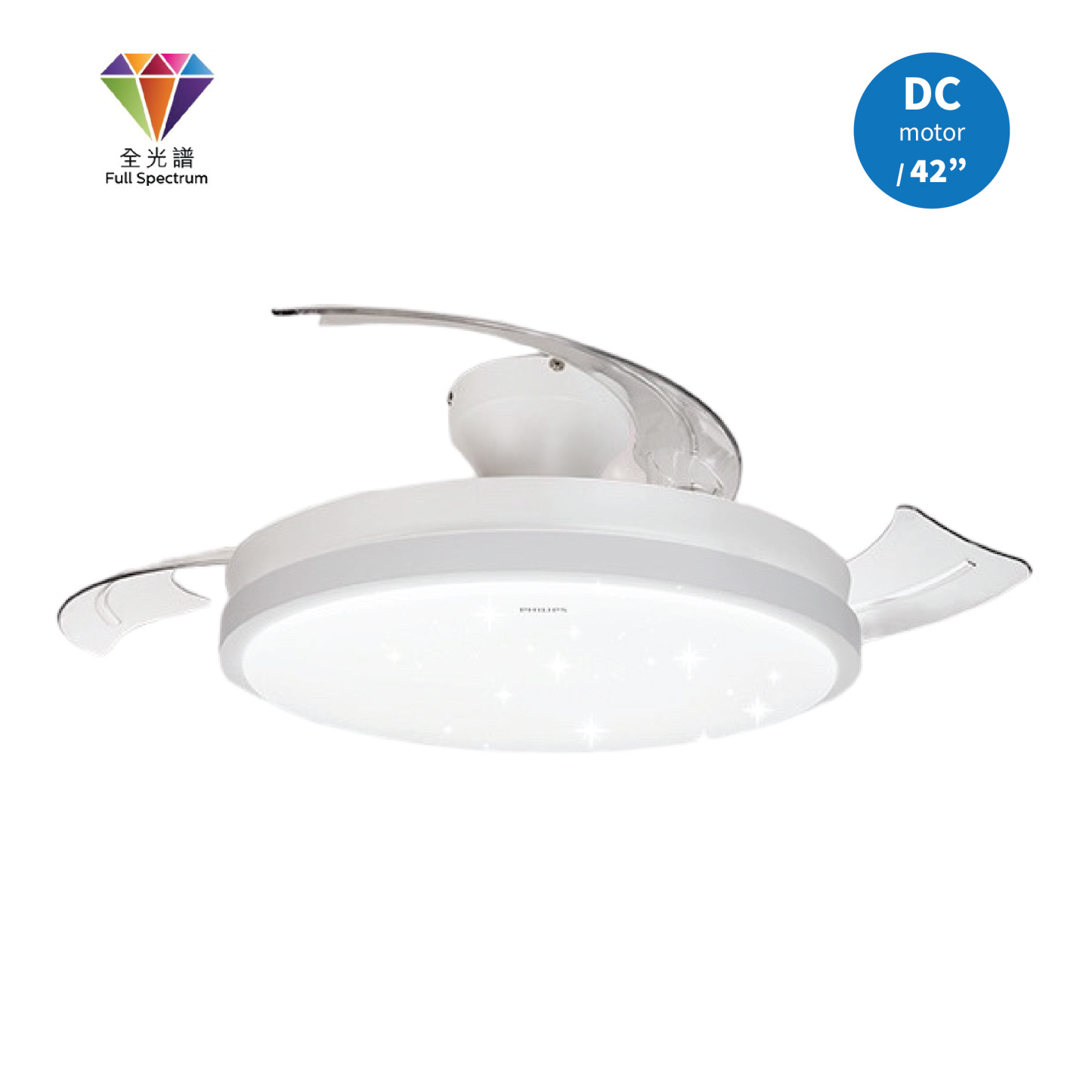 飛利浦 FC560 G2 DC摩打28W+36W 42" 全光譜LED天花風扇燈