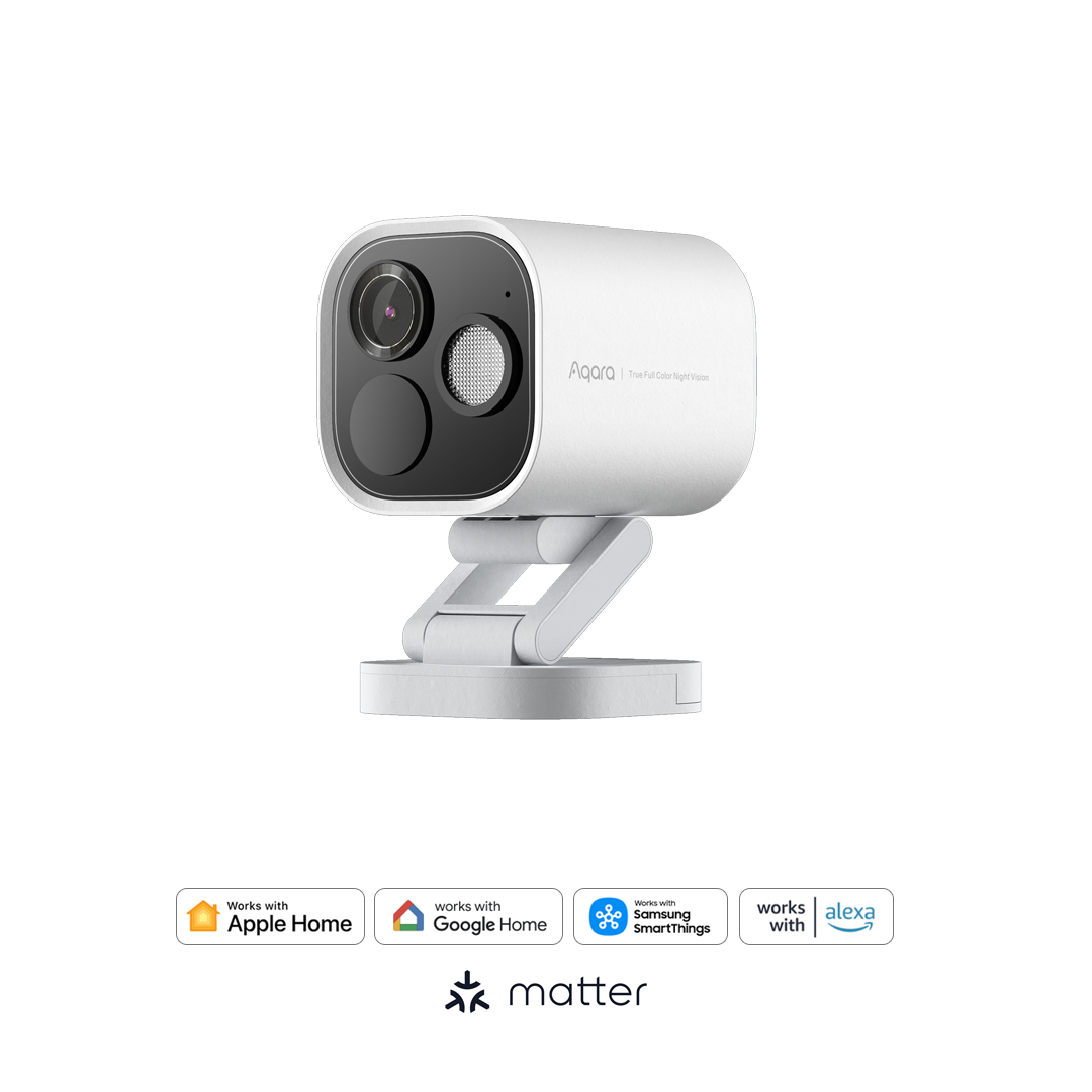 Aqara G5 Pro 智能全彩夜視錄影機及網關 (PoE / Wi-Fi - 32GB) (White)