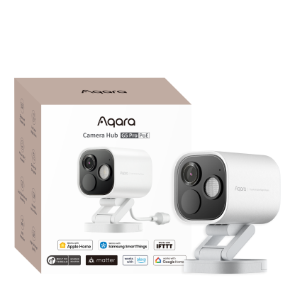 Aqara G5 Pro 智能全彩夜視錄影機及網關 (PoE / Wi-Fi - 32GB) (White)