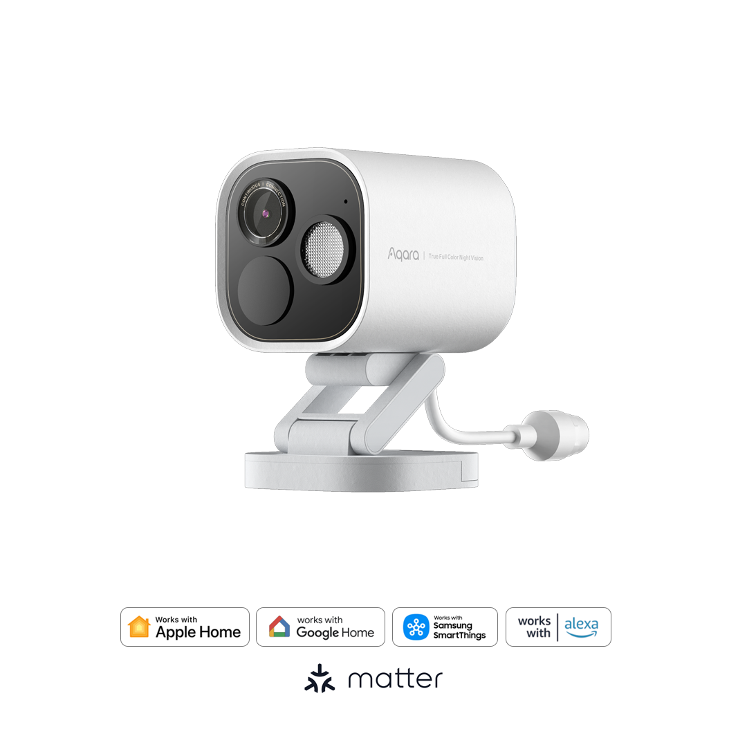 Aqara G5 Pro 智能全彩夜視錄影機及網關 (PoE / Wi-Fi - 32GB) (White)
