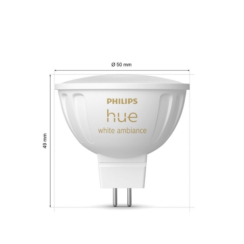 Philips Hue 5.1W MR16 智能黃白光燈泡