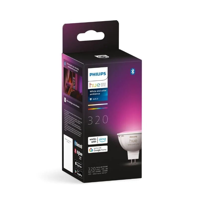 Philips Hue 5W MR16 智能彩色燈泡
