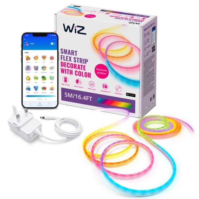 WiZ Neon RGBIC LED strip 5M Type-G 智能霓虹燈帶5米 (連火牛)