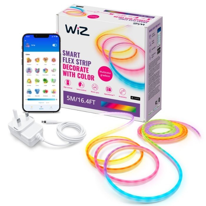 WiZ Neon RGBIC LED strip 5M Type-G 智能霓虹燈帶5米 (連火牛)
