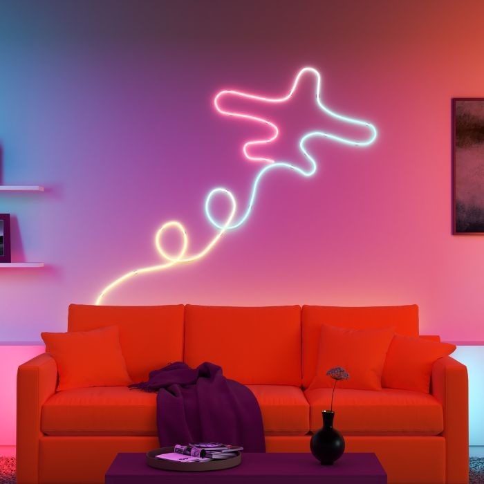 WiZ Neon RGBIC LED strip 5M Type-G 智能霓虹燈帶5米 (連火牛)