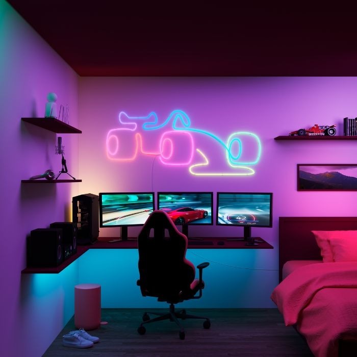 WiZ Neon RGBIC LED strip 5M Type-G 智能霓虹燈帶5米 (連火牛)
