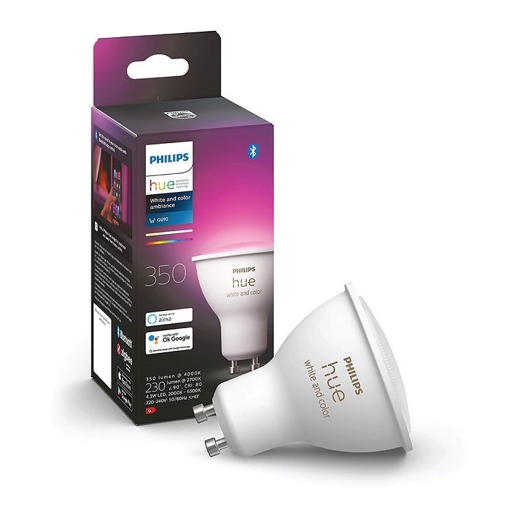 Philips Hue 5.7W GU10 智能彩色藍牙燈泡