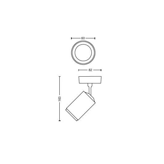 Philips Hue Fugato 單頭智能藍牙聚光彩色射燈