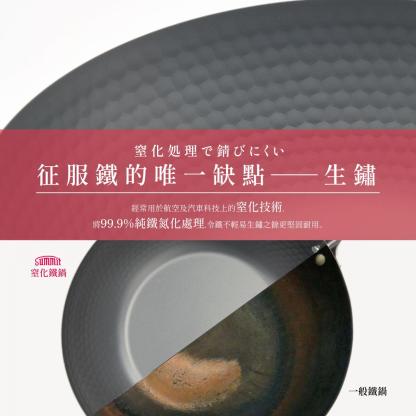 100%日本製 🇯🇵SUMMIT【輕身窒化鐵鍋系列】槌目北京鍋