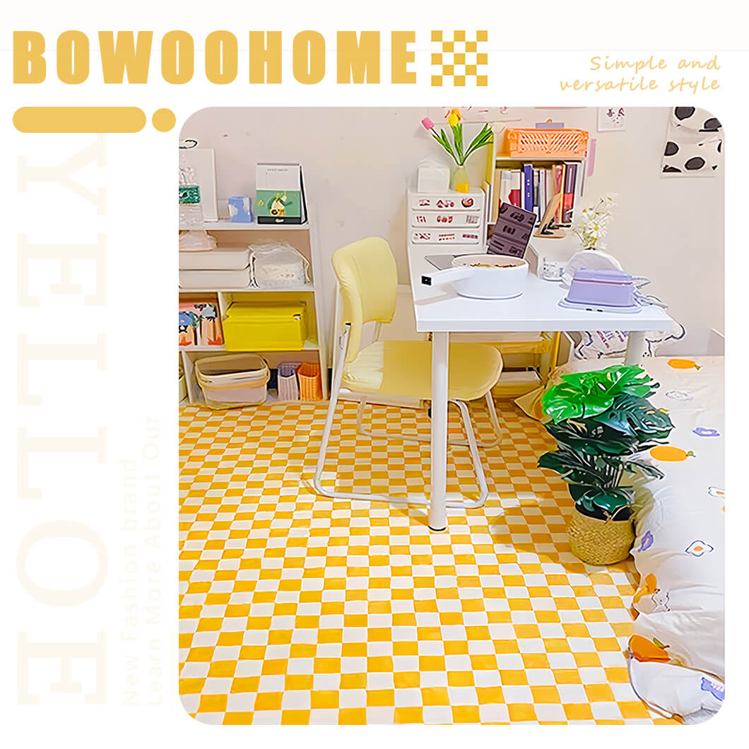 [Copy]BowooHome ラグ チェック柄 短毛 シンプル 長方形 おしゃれ カーペット 北欧 ラグマット 洗える 掃除簡単 四季通用