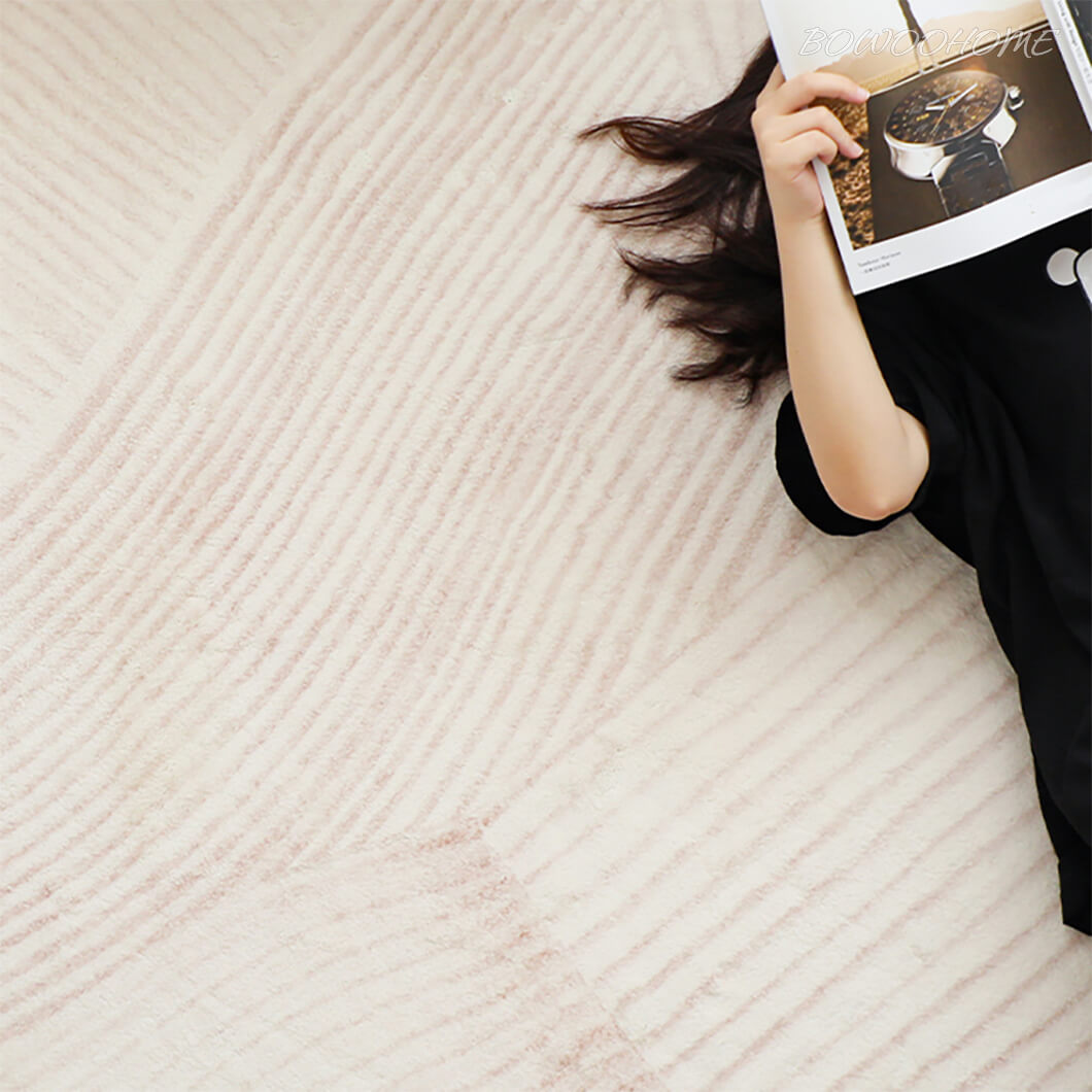 カーペット 北欧 ラグ おしゃれ 厚手 ラグマット ふわふわ ボア 短い毛足 絨毯 洗える 北欧風 ラグ 滑り止め付き オールシーズン適用