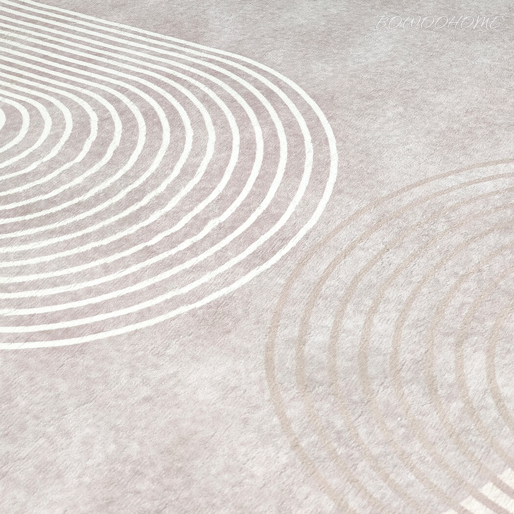 ラグ 楕円形 ボア ラグマット 洗える おしゃれ 短い毛足 カーペット ラグ 絨毯 可愛い 滑り止め付き 掃除易い 床暖房対応 オールシーズン