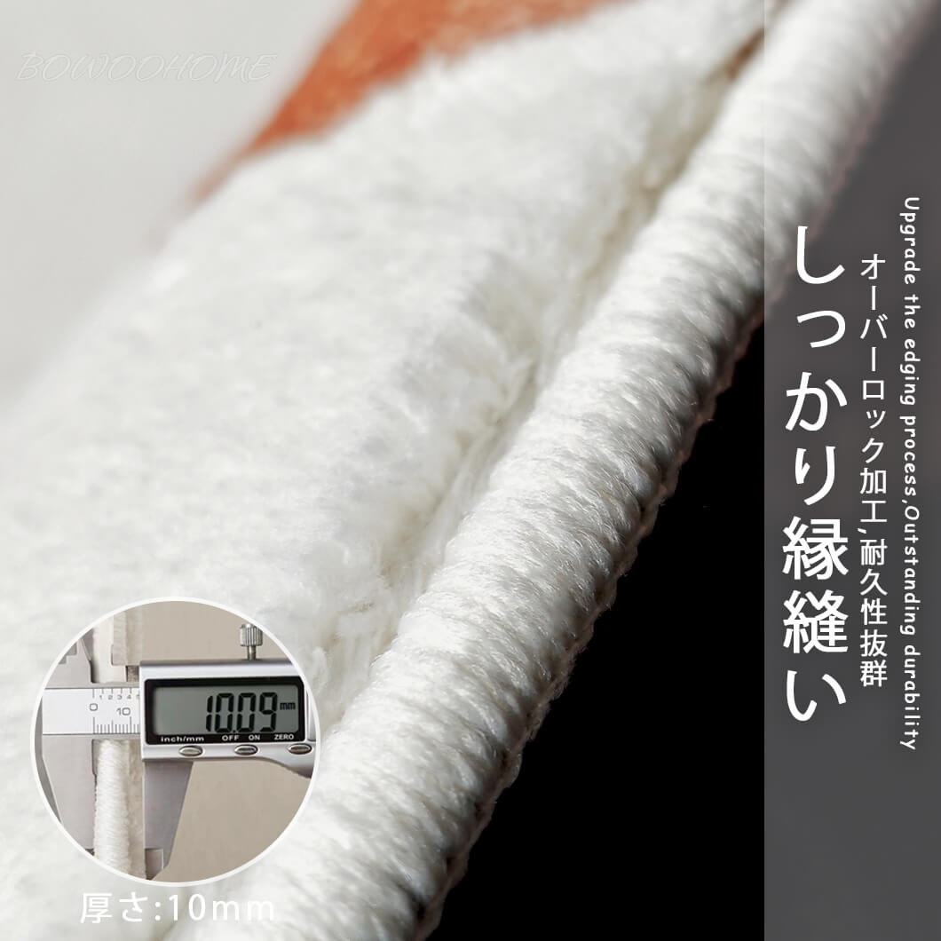 BowooHome ラグ 円形 おしゃれ 可愛い 短毛 子供部屋 カーペット ラグマット 洗える 掃除簡単 滑り止め付き 四季通用