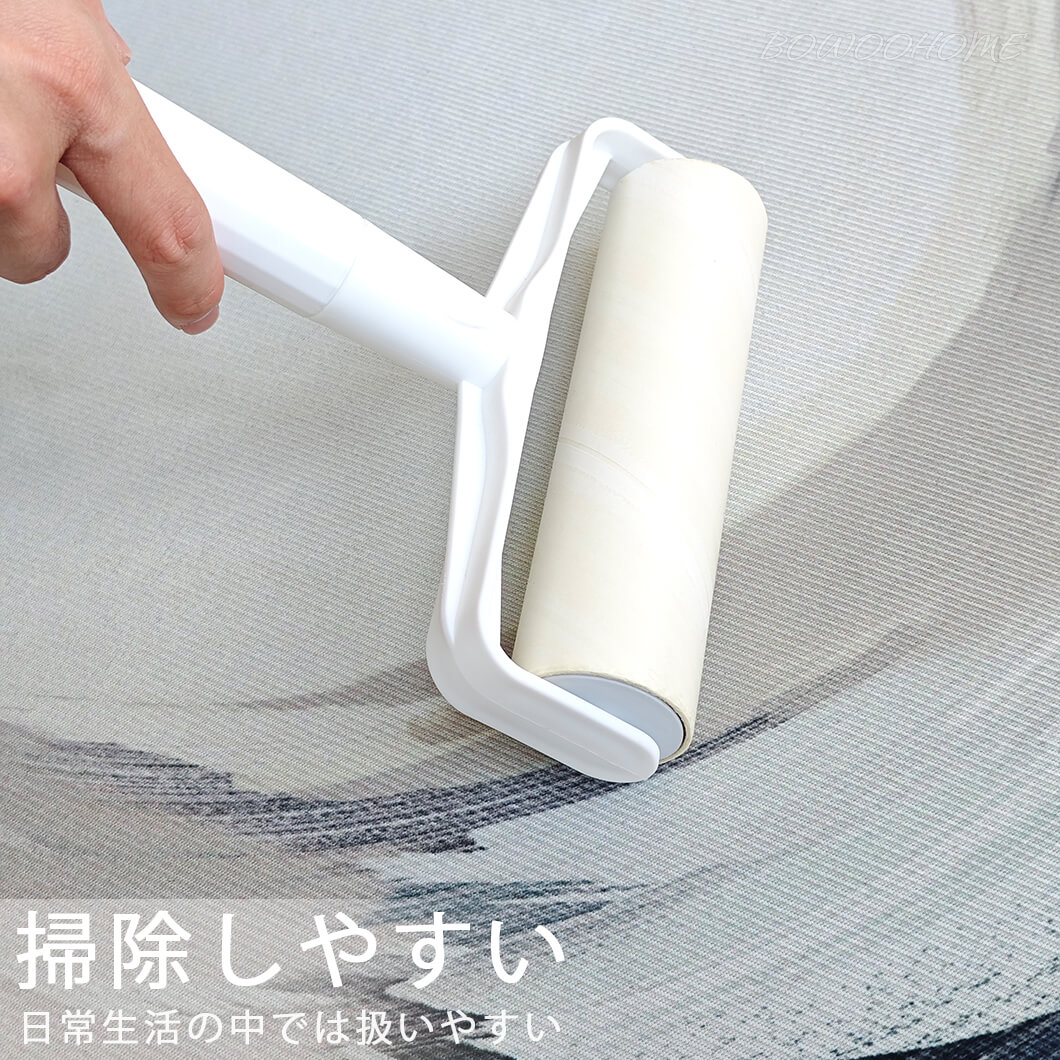 BowooHome ラグ ラグマット 北欧 円形 おしゃれ 毛足ない カーペット 平坦の表面 薄い 掃除簡単 洗える 滑り止め付き 四季通用