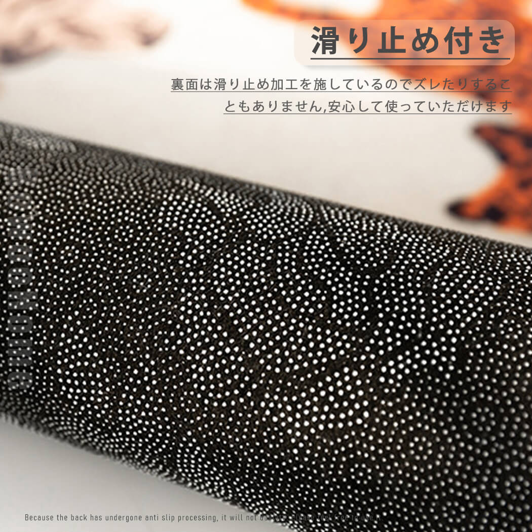 BowooHome 可愛い 円形 ラグ カーペット 短絨 ラグマット 滑り止め付き 掃除易い 床暖房対応 オールシーズン