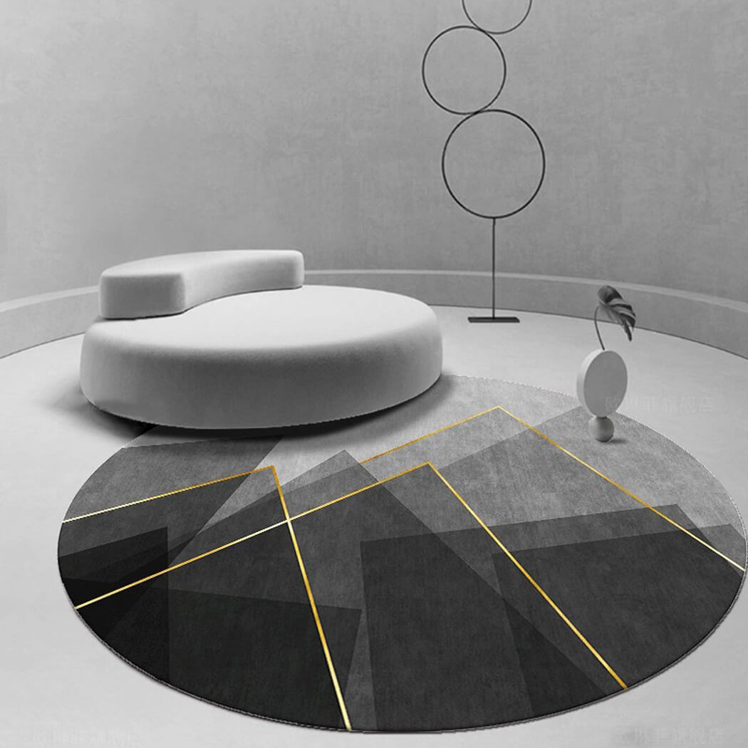 円形 ラグ おしゃれ ラグマット 北欧 平織り 毛足ない カーペット 絨毯 洗える ラグカーペット 滑り止め付き オールシーズン