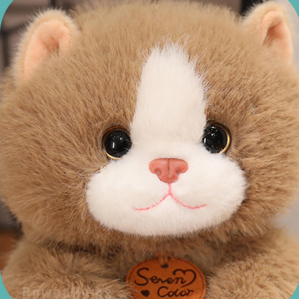 BowooHome ぬいぐるみ ねこ 猫 可愛い ふわふわ もちもち 本物そっくり 友達 彼氏 彼女 家族 誕生日 記念日 プレゼント お祝い 贈り物