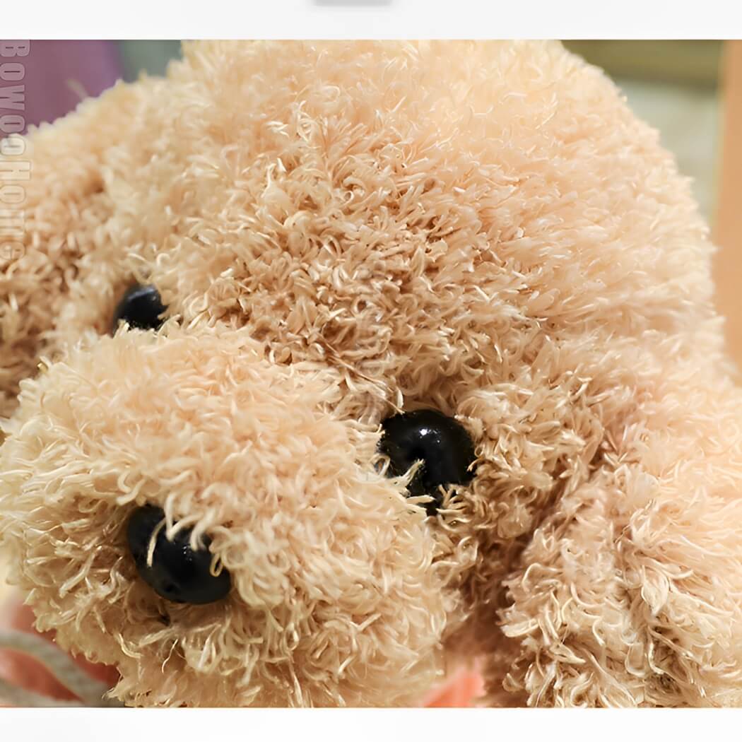 BowooHome ぬいぐるみ いぬ  トイプードル ふわふわ 可愛い 本物そっくり 犬 縫い包み 子供 彼氏 彼女 家族 誕生日 記念日 プレゼント ギフト お祝い 贈り物