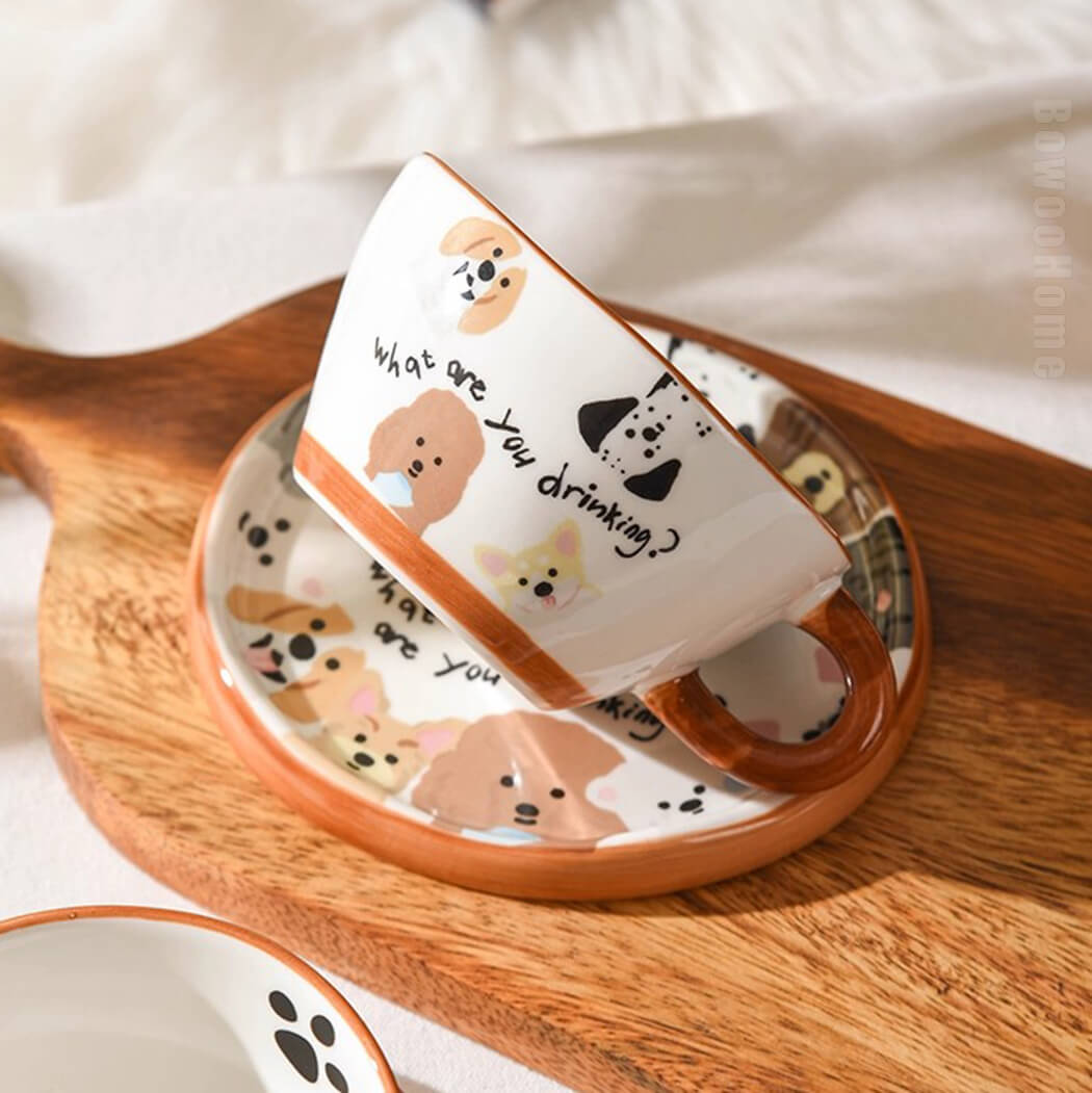 BowooHome コーヒーカップ 磁器 ティーカップ コップ 家庭用 店舗用 ミルクティー Coffee Cup 飲料 お茶 耐熱 耐冷 可愛い 食洗器可 お手入れ簡単