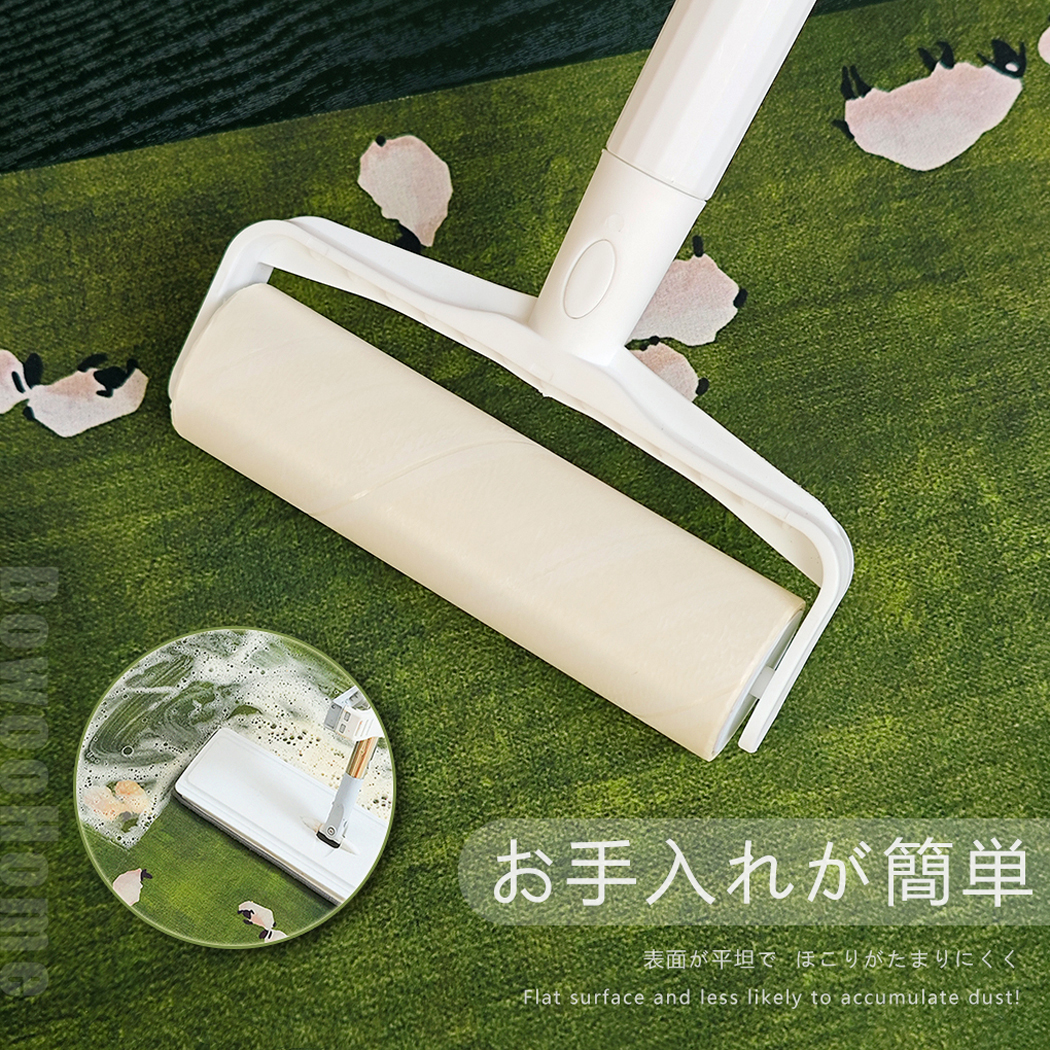 BowooHome バスマット ドアマット 吸水速乾 平らな表面 薄い キッチンマット 滑り止め付き 洗える 掃除しやすい