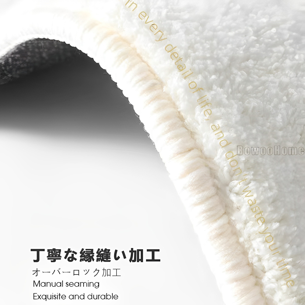 BowooHome おしゃれ ラグ ソフト短絨 カットパイル カーペット ラグマット 洗える 滑り止め付き オールシーズン使える