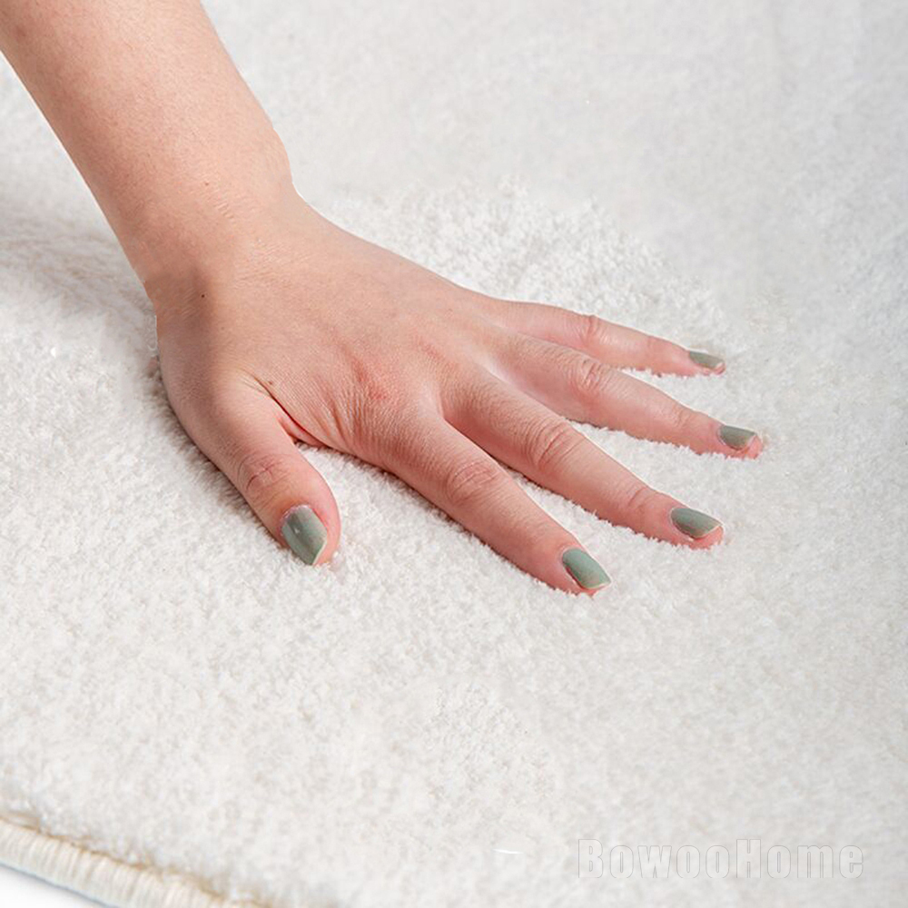 BowooHome ラグ 円形 ラグマット おしゃれ カーペット 洗える 短い毛足 厚め 絨毯 滑り止め付き 掃除易い 床暖房対応 オールシーズン