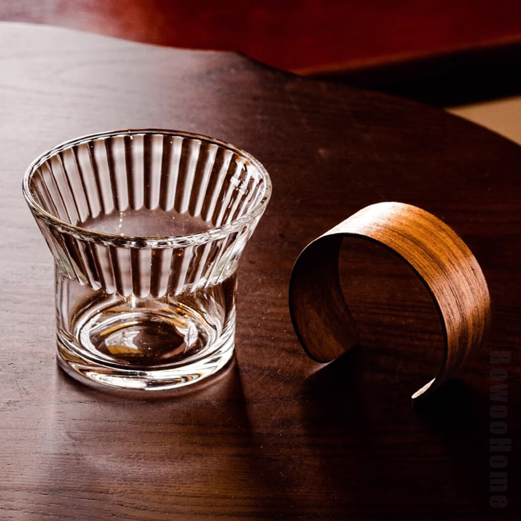 BowooHome コーヒーカップ ガラスカップ グラス ティーカップ コップ オシャレ 店舗用 家庭用 ミルクティー Coffee Cup お茶 飲料 耐冷 耐熱 食洗器可 お手入れ簡単