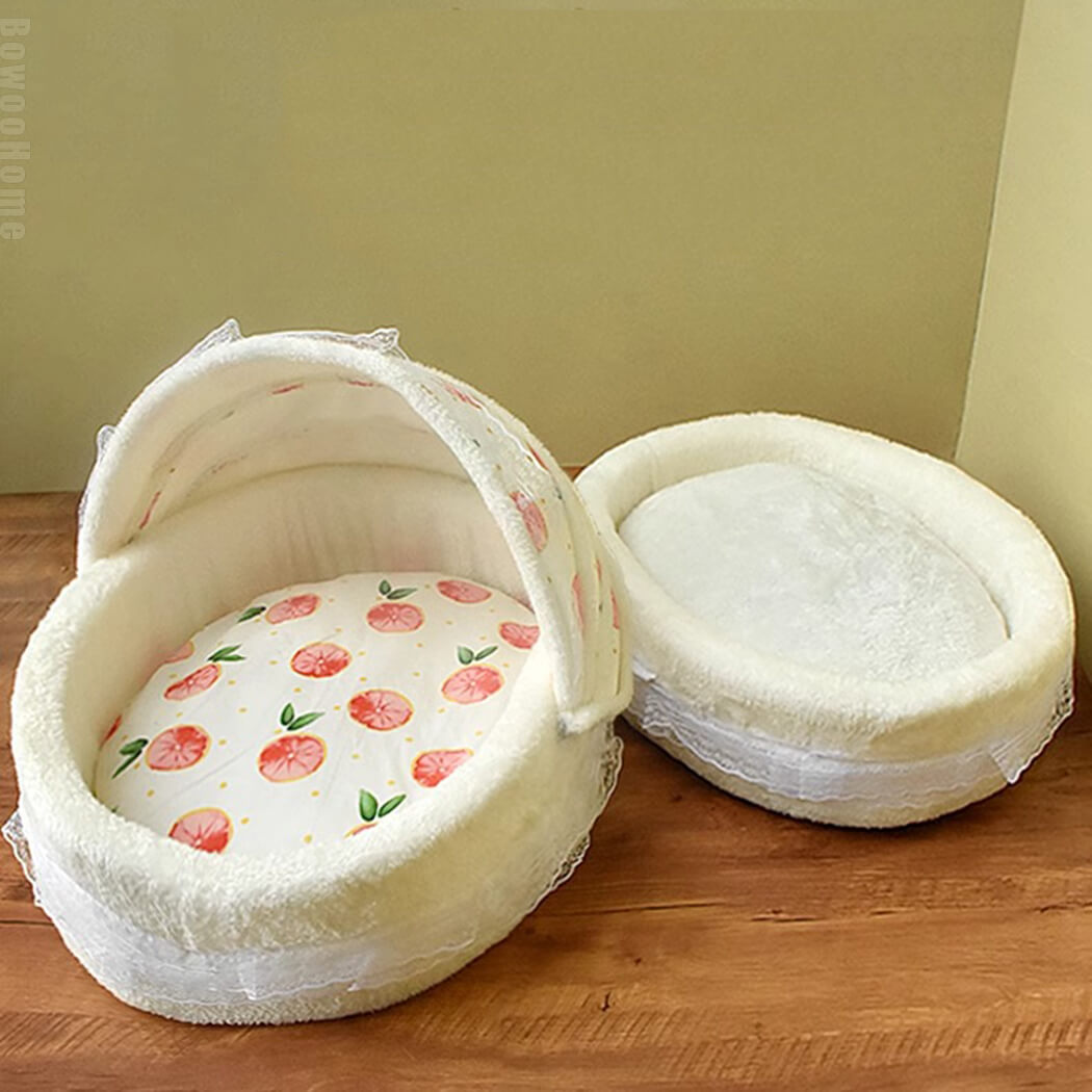 BowooHome ペットハウス 猫犬兼用 ペットベッド 犬ハウス 猫ハウス 室内用 可愛い ペット用品 中型犬 小型犬 寝床 四季通用 猫 カワイイ