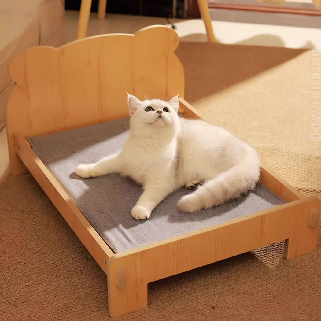 BowooHome ペットベッド ふわふわ 可愛い ペットクッション 猫犬兼用 中型犬 小型犬 寝床 室内用 ペット用品 猫ベッド 犬ベッド カワイイ 猫 四季通用