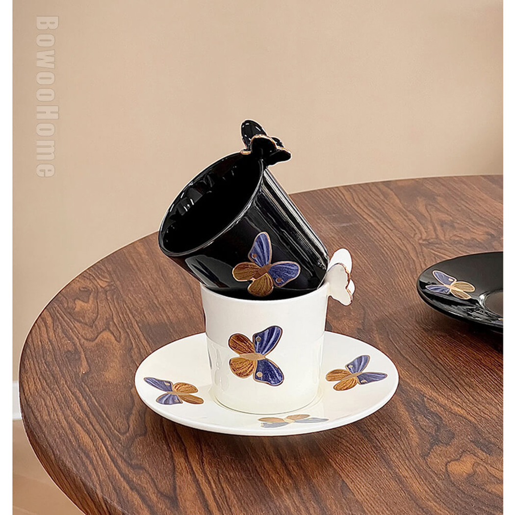 BowooHome マグカップ コーヒーカップ 磁器 ティーカップ シンプル オシャレ 耐熱 耐冷 Coffee Cup カップ お手入れ簡単 食洗器可