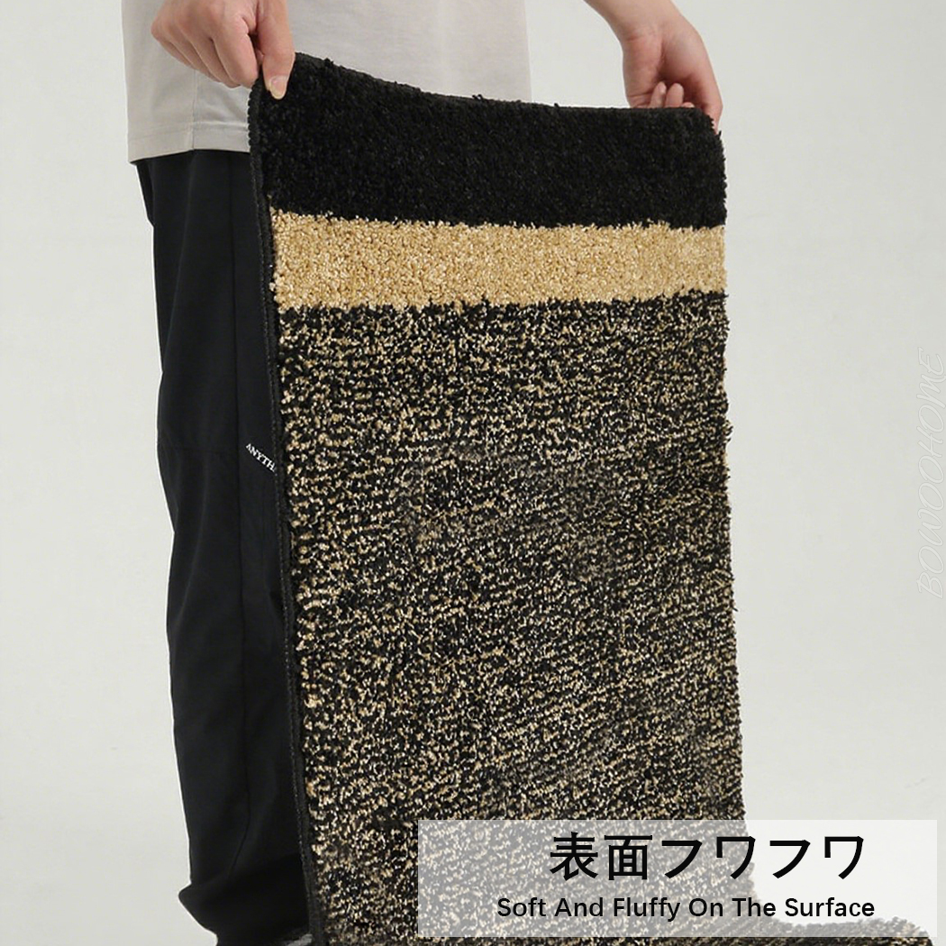 BowooHome ドアマット フワフワ ソフト 玄関マット 足拭き 室内 バスマット 洗える 吸水 速乾 滑り止め 掃除しやすい