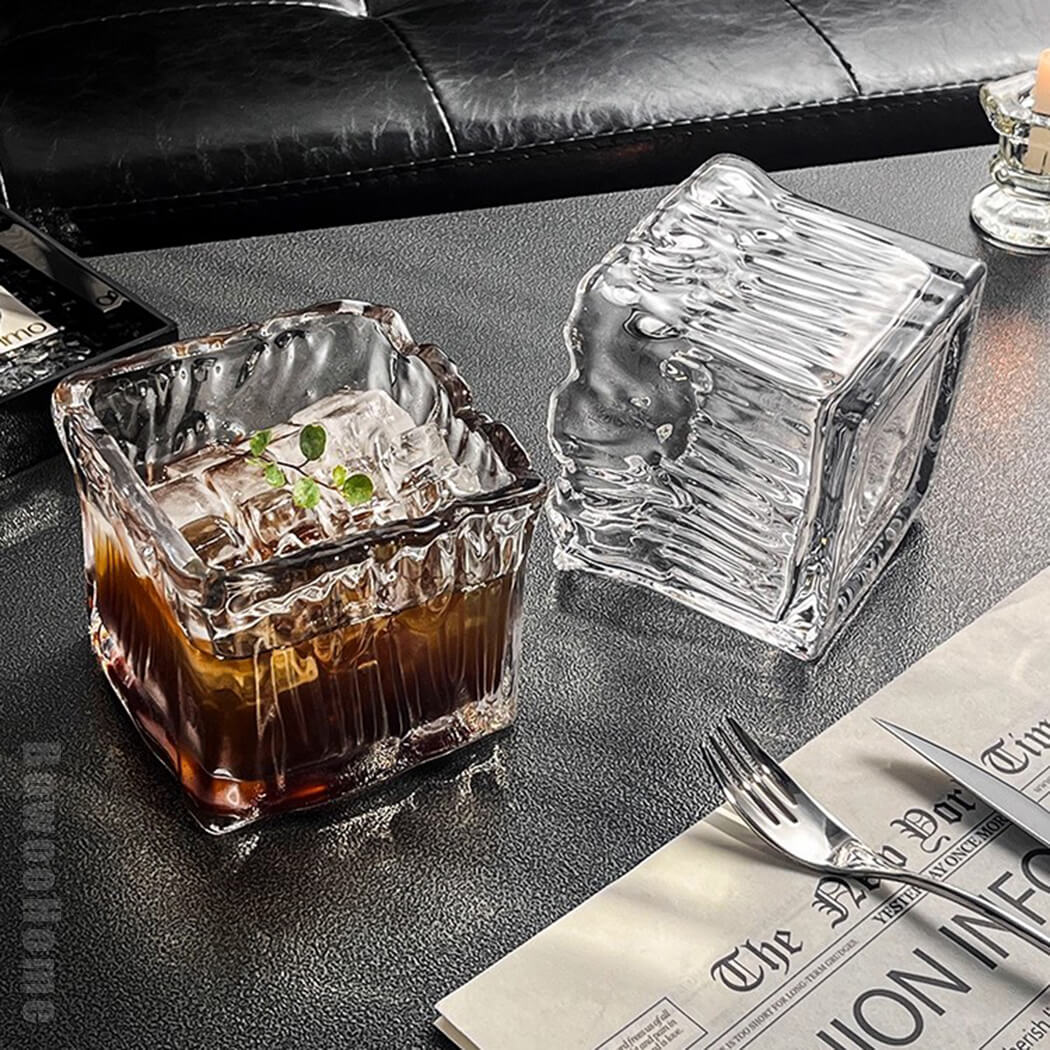 BowooHome コーヒーコップ グラス ガラスコップ 家庭用 店舗用 コーヒーカップ ミルクティー お茶 飲料 耐熱 耐冷 食洗器可 お手入れ簡単