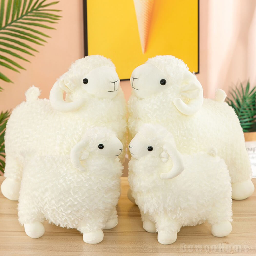 BowooHome ぬいぐるみ 羊 ひつじ 可愛い ふわふわ もちもち 本物そっくり 友達 彼氏 彼女 家族 誕生日 記念日 プレゼント お祝い 贈り物