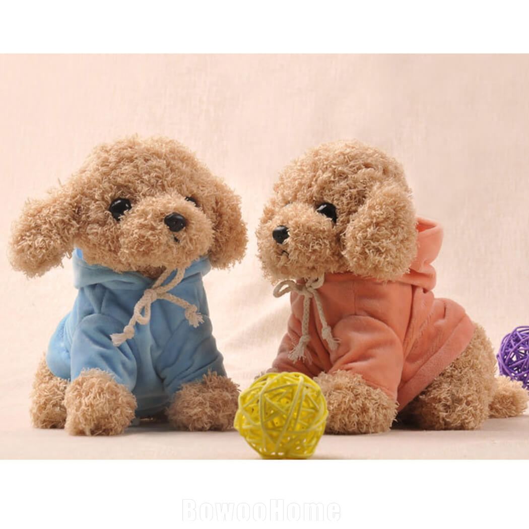 BowooHome ぬいぐるみ いぬ  トイプードル ふわふわ 可愛い 本物そっくり 犬 縫い包み 子供 彼氏 彼女 家族 誕生日 記念日 プレゼント ギフト お祝い 贈り物