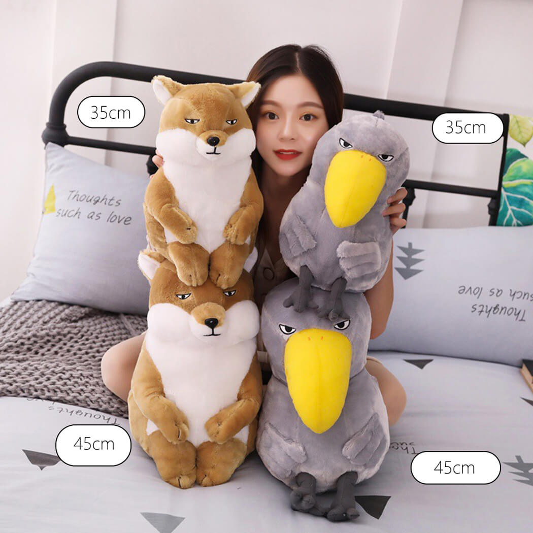 BowooHome ぬいぐるみ 縫い包み ハシビロコウ 可愛い ふわふわ 抱き枕 誕生日 記念日 プレゼント お祝い 贈り物 部屋飾り用