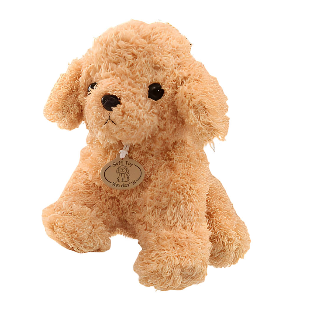 BowooHome ぬいぐるみ いぬ  トイプードル ふわふわ 可愛い 本物そっくり 犬 縫い包み 子供 彼氏 彼女 家族 誕生日 記念日 プレゼント ギフト お祝い 贈り物