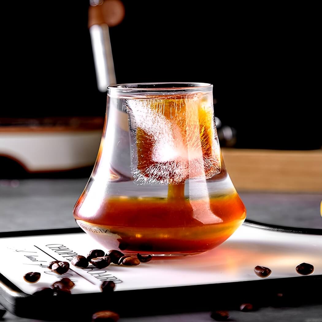 BowooHome コーヒーコップ グラス ガラスコップ 家庭用 店舗用 コーヒーカップ ミルクティー お茶 飲料 耐熱 耐冷 食洗器可 お手入れ簡単