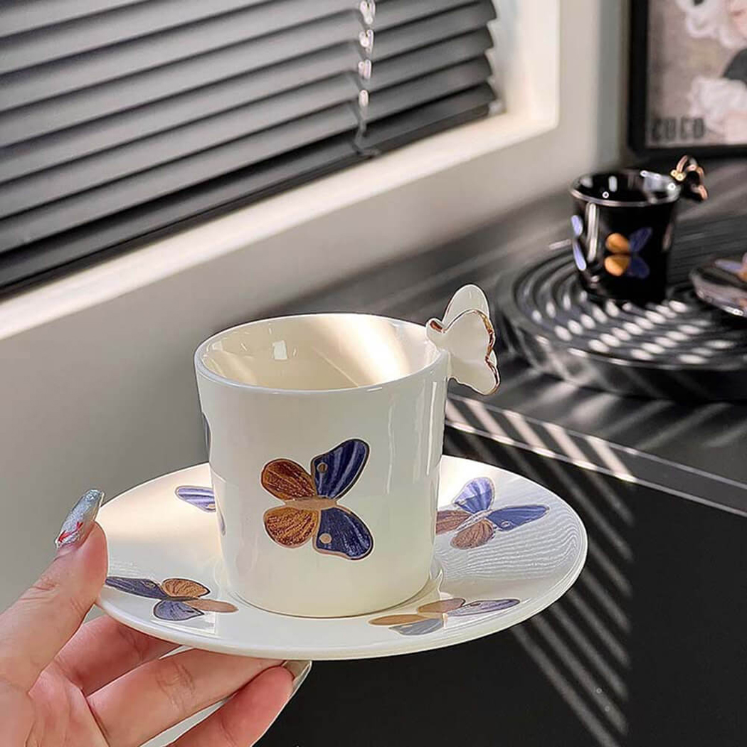 BowooHome マグカップ コーヒーカップ 磁器 ティーカップ シンプル オシャレ 耐熱 耐冷 Coffee Cup カップ お手入れ簡単 食洗器可