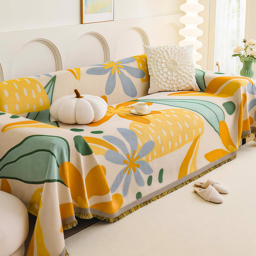 BowooHome ソファーカバー マルチカバー ソファ毛布 1人掛け～5人掛け対応 おしゃれ 保護カバー 洗える 可愛い ソファカバー 犬猫対策 防塵 キズ防止 お手入れ簡単 汚れ防止