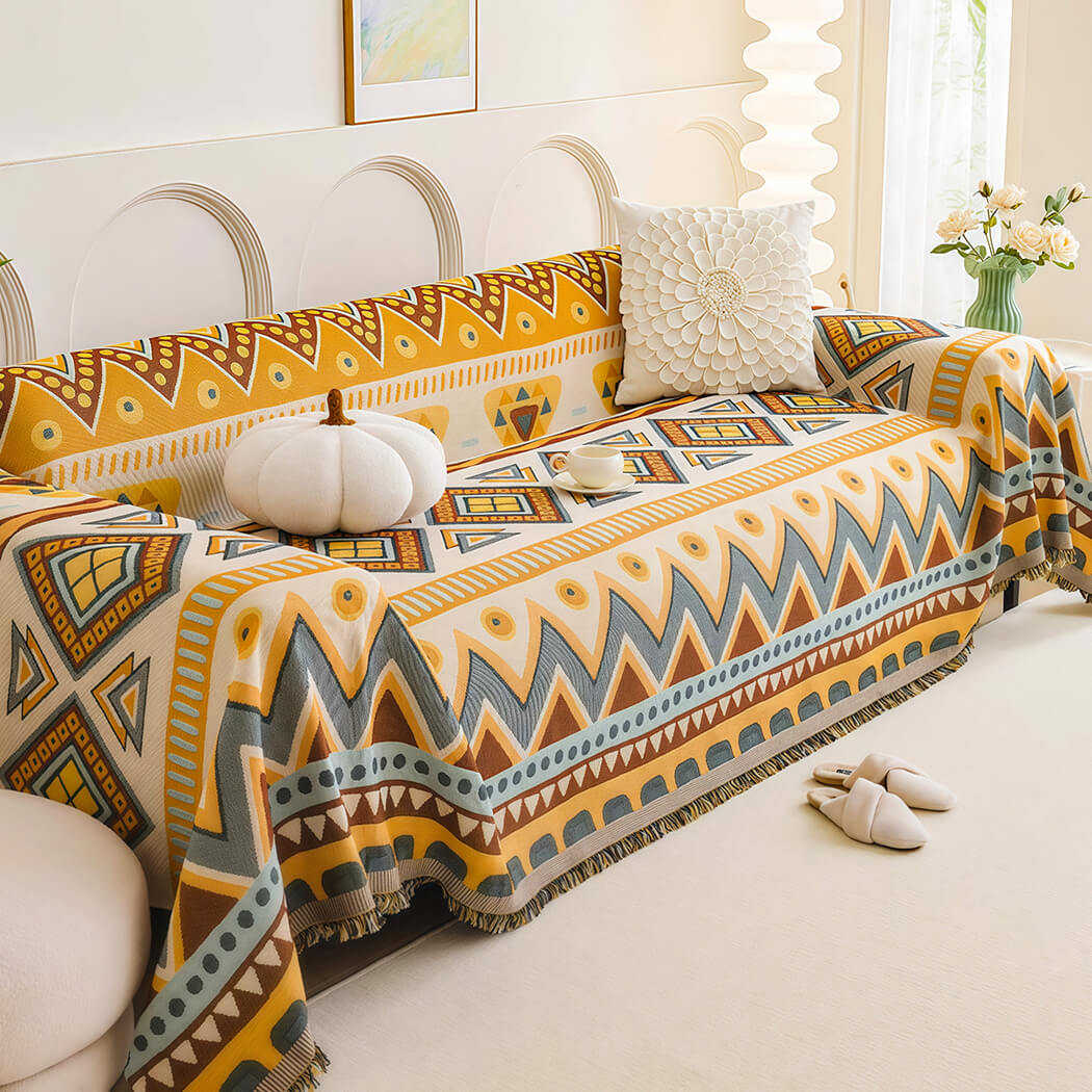 BowooHome ソファーカバー マルチカバー ソファ毛布 1人掛け～5人掛け対応 おしゃれ 保護カバー 洗える 可愛い ソファカバー 犬猫対策 防塵 キズ防止 お手入れ簡単 汚れ防止