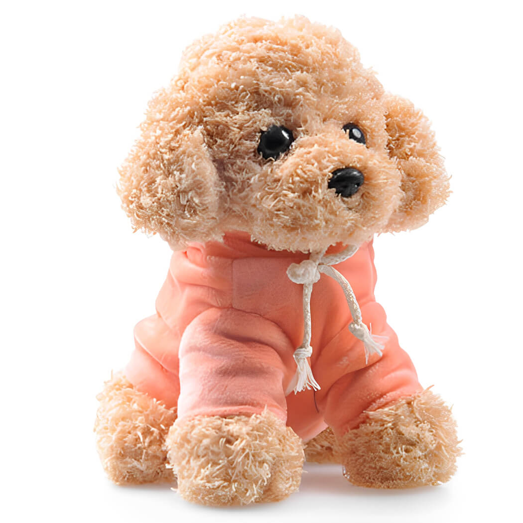 BowooHome ぬいぐるみ いぬ  トイプードル ふわふわ 可愛い 本物そっくり 犬 縫い包み 子供 彼氏 彼女 家族 誕生日 記念日 プレゼント ギフト お祝い 贈り物