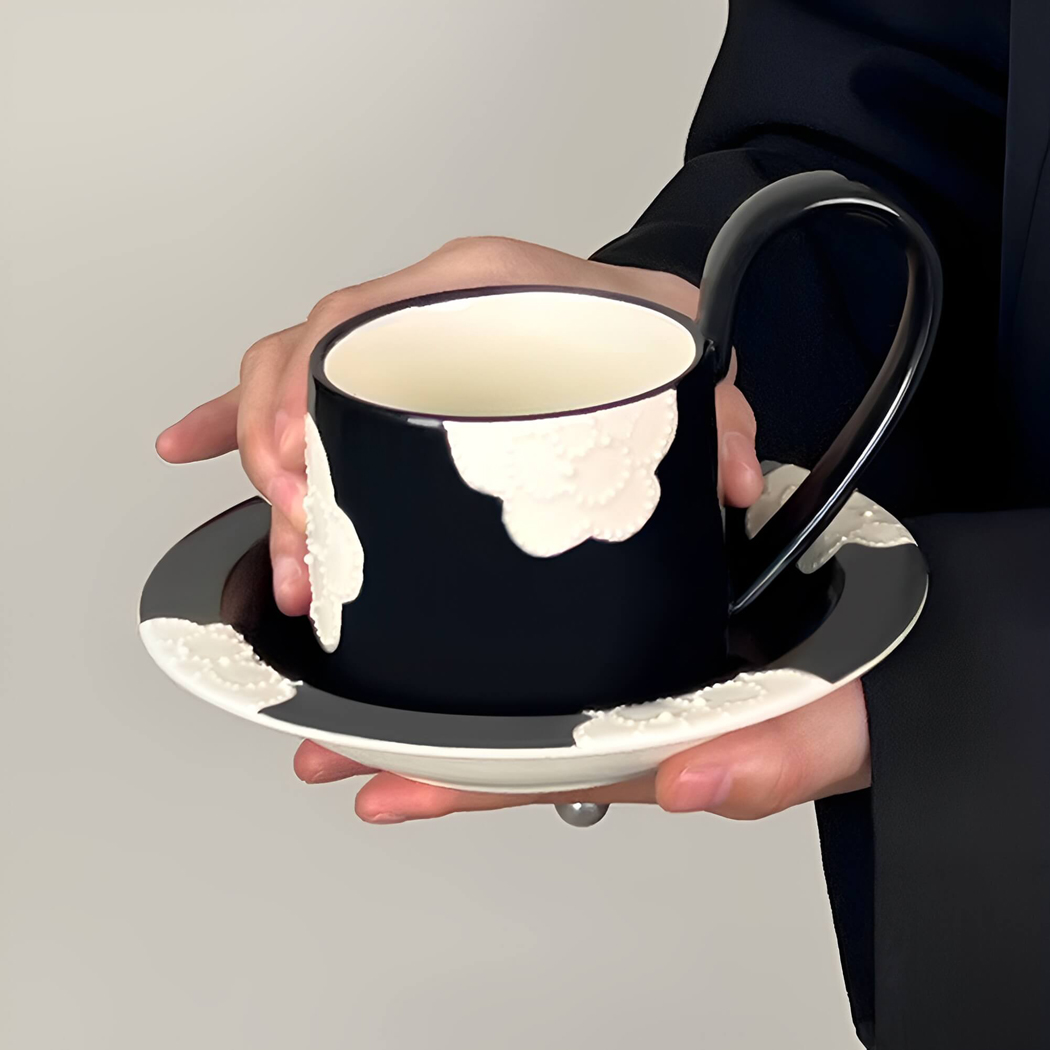 BowooHome マグカップ コーヒーカップ 磁器 ティーカップ 耐熱 耐冷 オシャレ カップ Coffee Cup お手入れ簡単 食洗器可