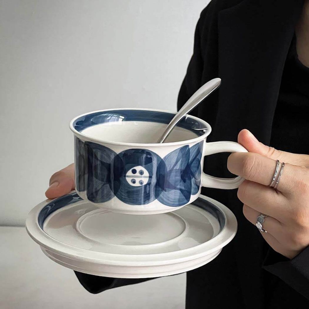 BowooHome マグカップ オシャレ 磁器 コーヒーカップ ティーカップ Coffee Cup カップ 耐熱 耐冷 食洗器可 お手入れ簡単