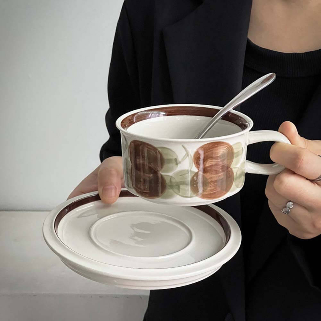 BowooHome マグカップ オシャレ 磁器 コーヒーカップ ティーカップ Coffee Cup カップ 耐熱 耐冷 食洗器可 お手入れ簡単
